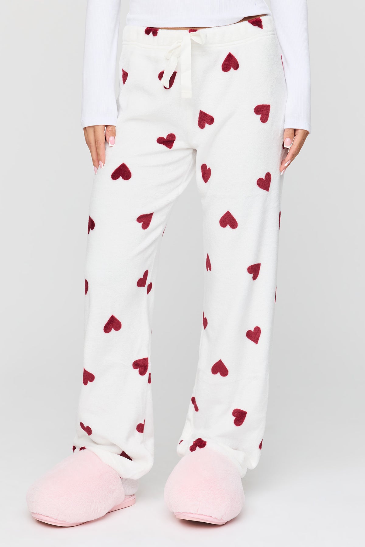 Vue alternative 2. Pantalon de pyjama en velours pelucheux