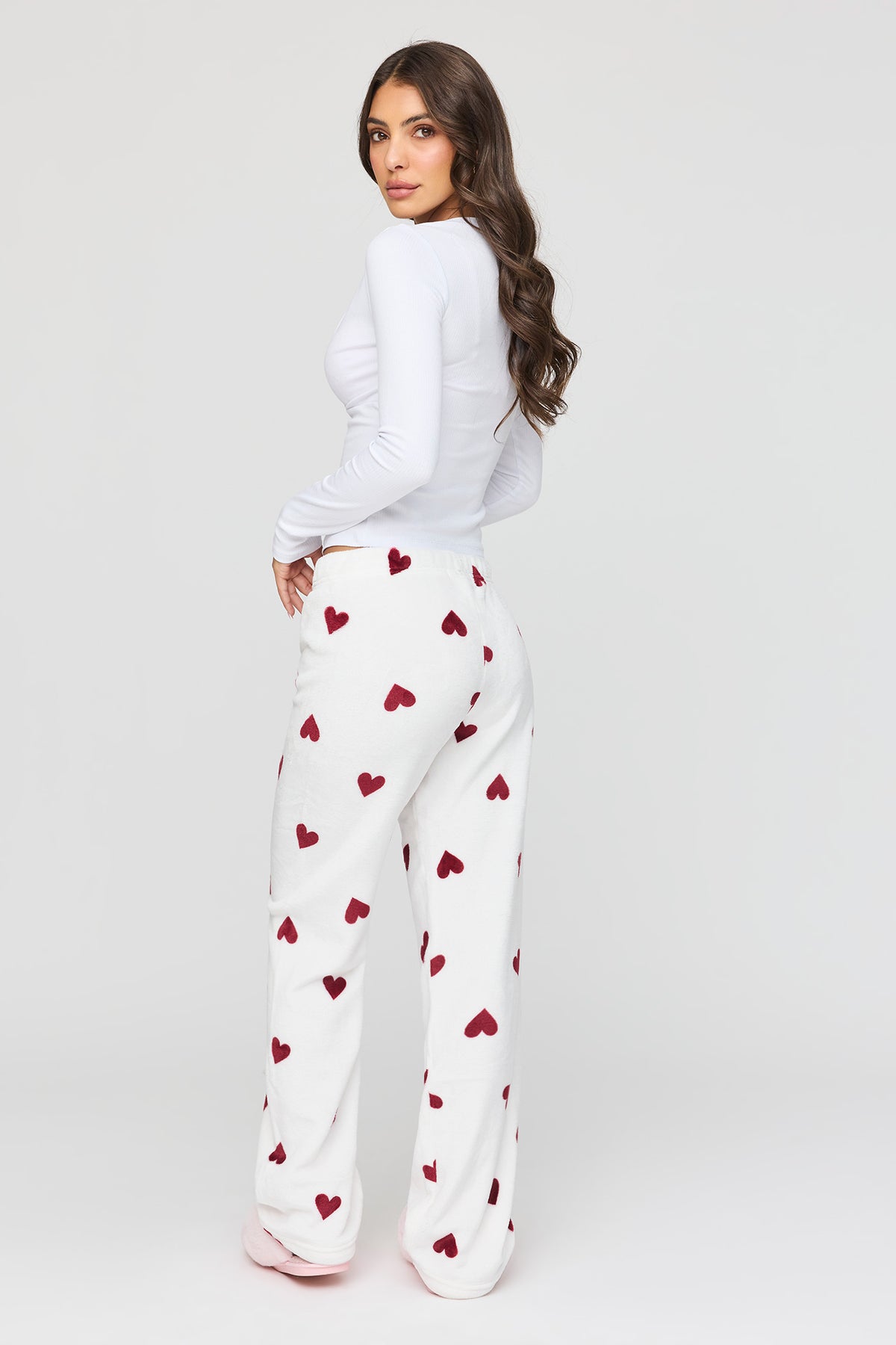 Vue alternative 3. Pantalon de pyjama en velours pelucheux