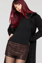 Sequin Mini Short