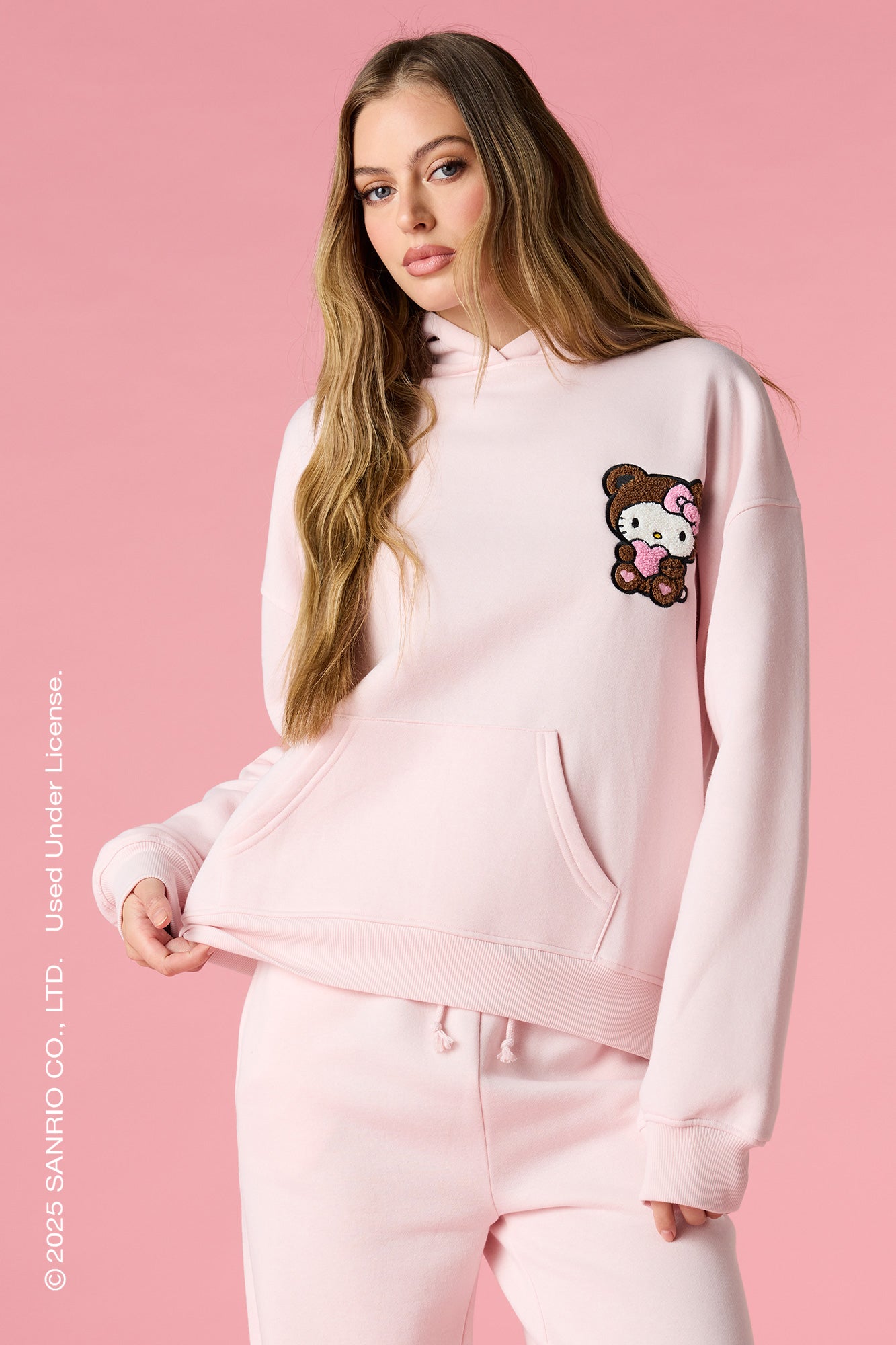 Hello Kitty® Chenille Embroidered Fleece Hoodie – Urban Planet
