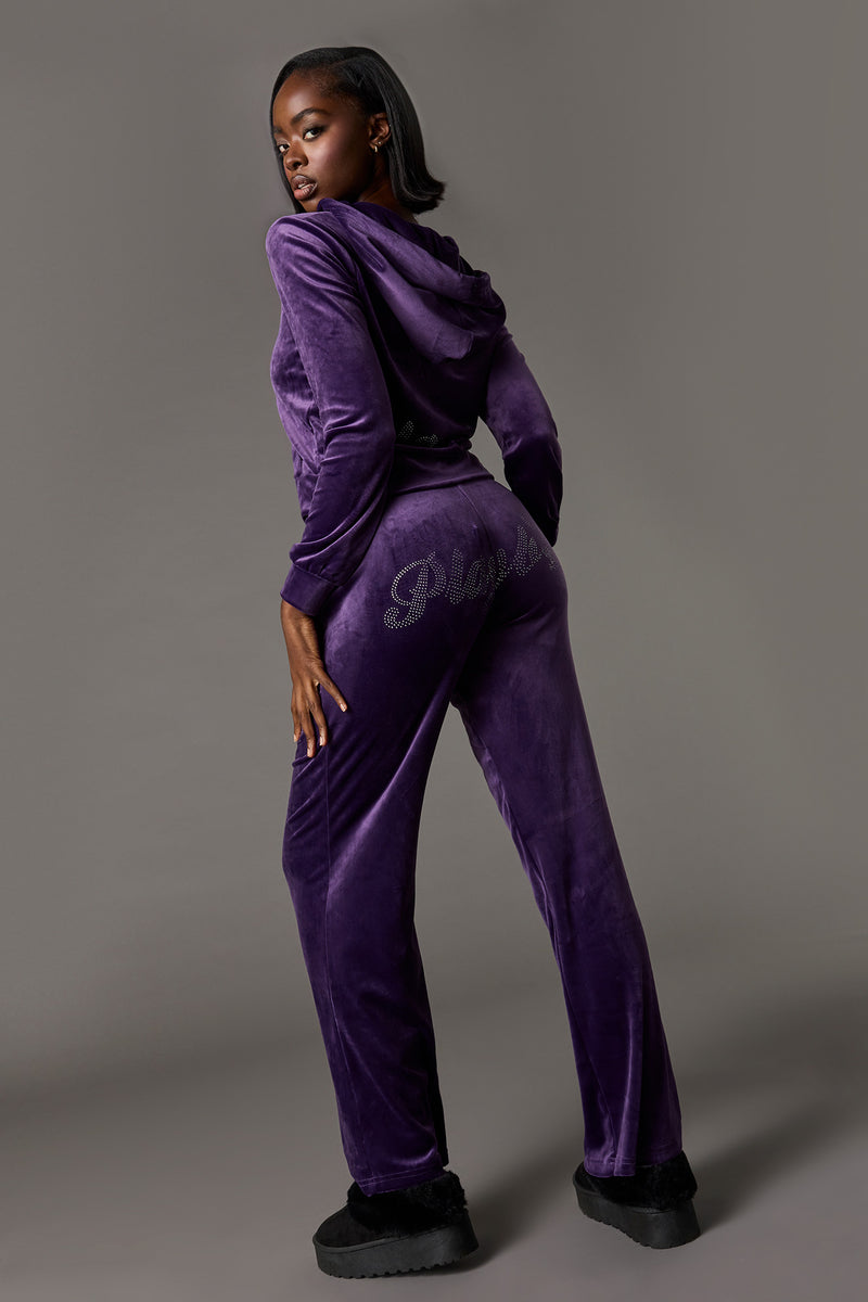 Pantalon en molelton avec pierres du Rhin Playboy