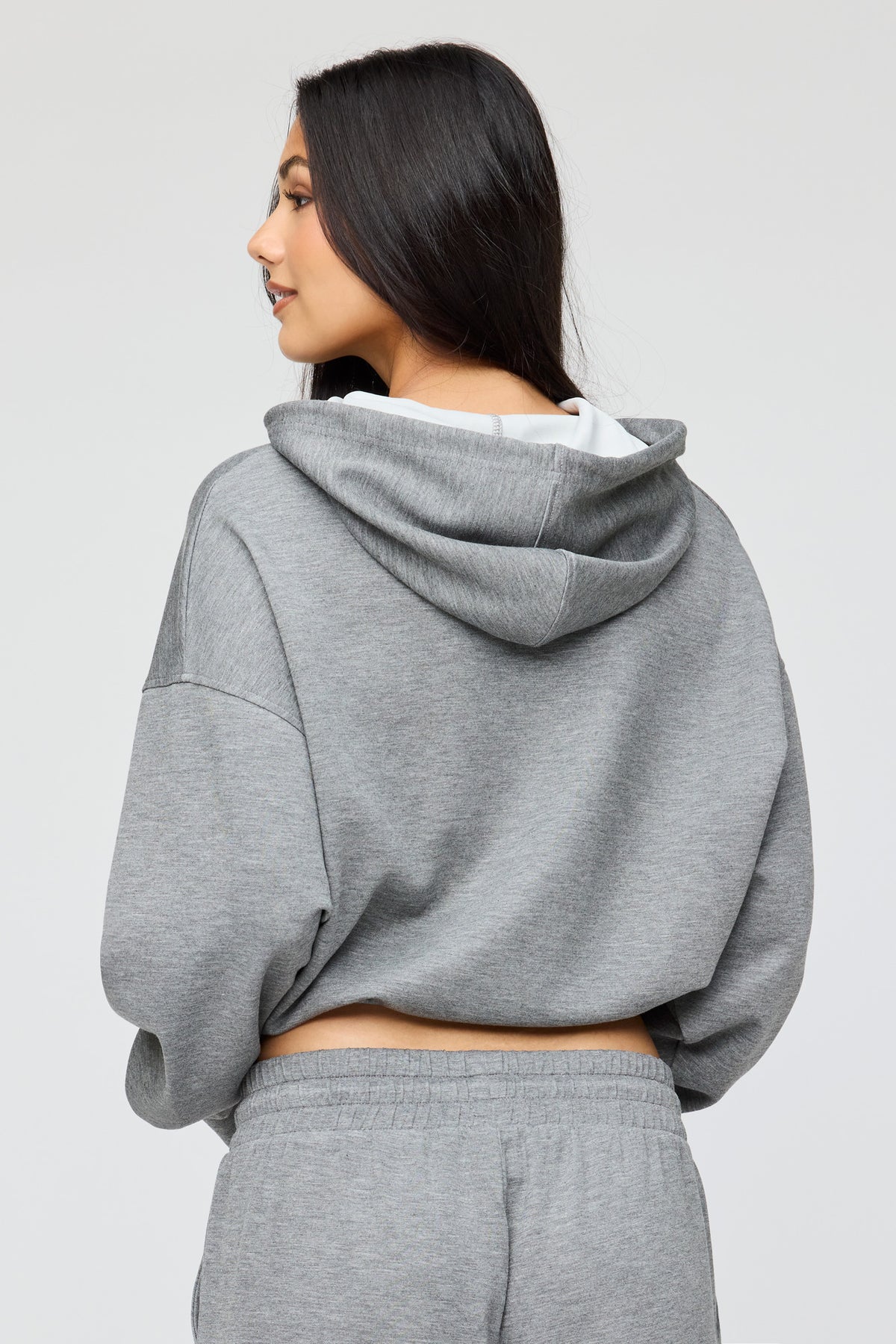 Alt View 2. U/A Drawstring Hoodie - Dark Grey