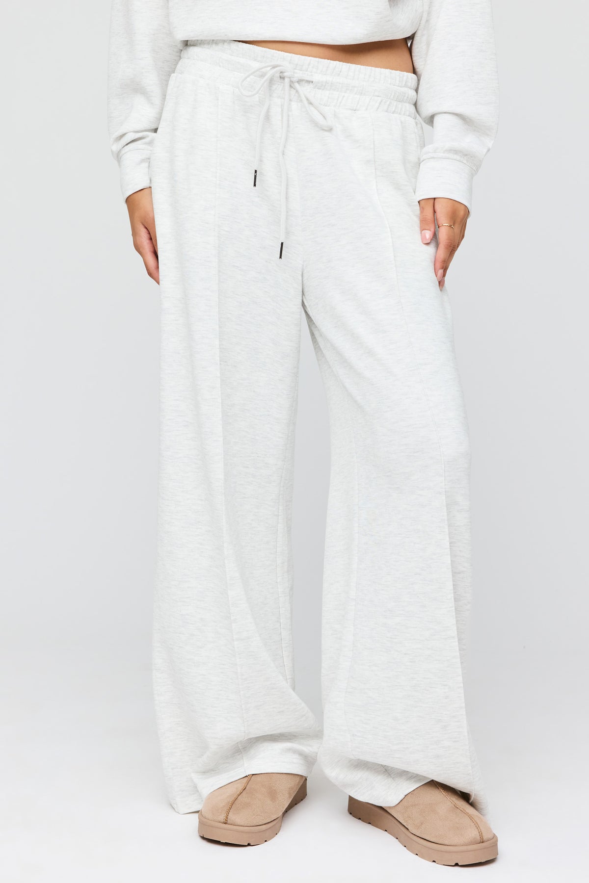 Alt View 2. U/A Wide Leg Pant - Light Grey
