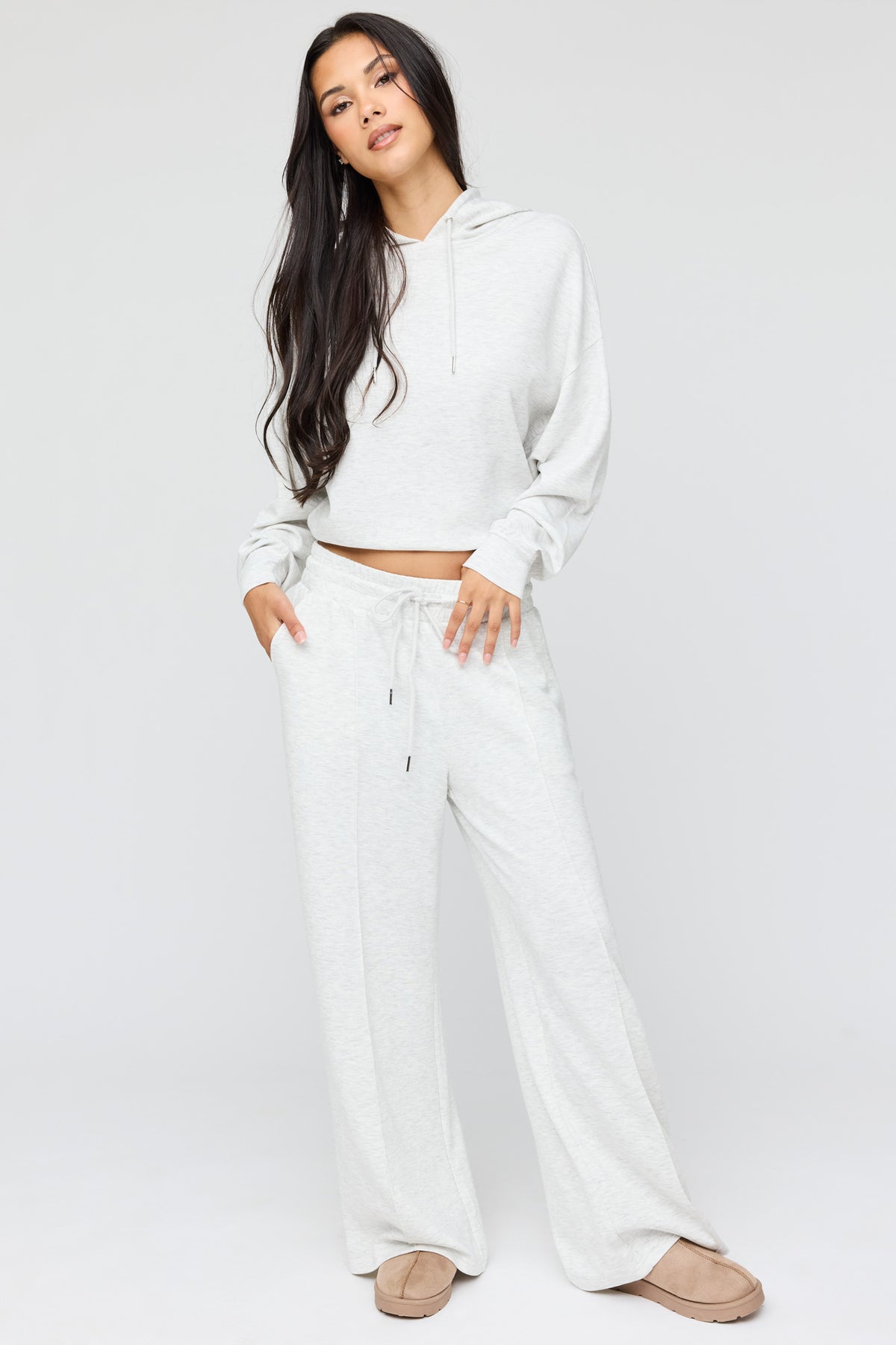 U/A Wide Leg Pant - Light Grey