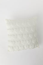 Coussin Coeur texturé en peluhe