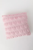 Coussin Coeur texturé en peluhe