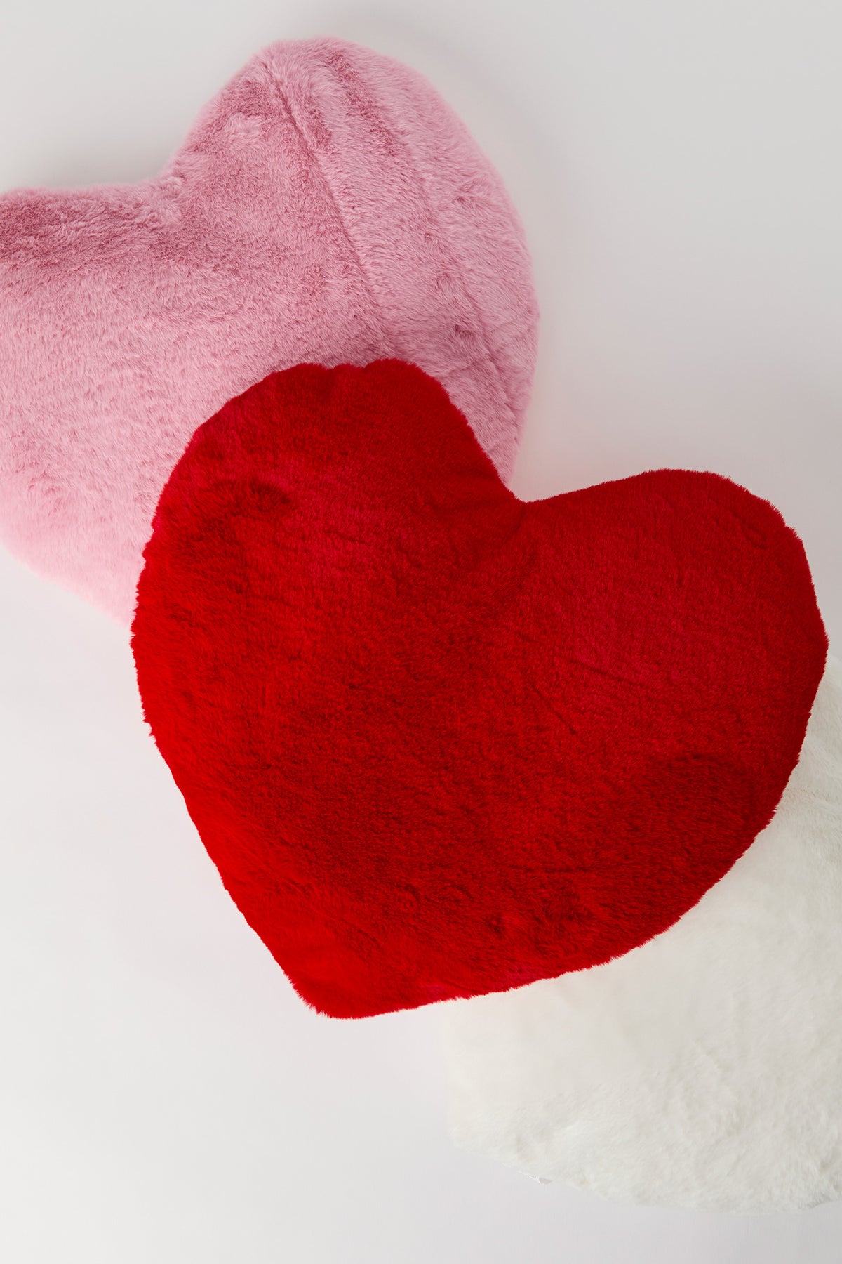 Alt View 2. Plush Heart Pillow - Red