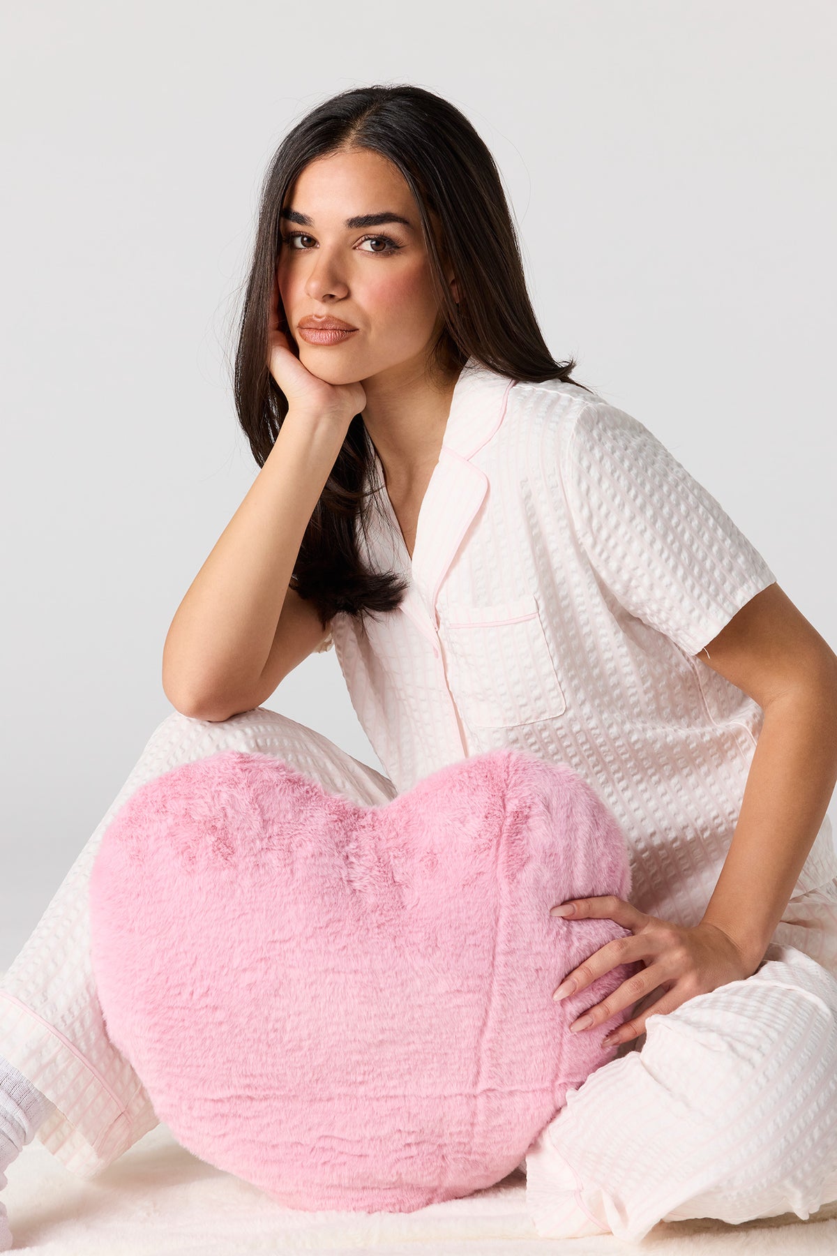 Coussin Coeur en peluhe