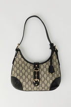 Faux Leather Status Print Shoulder Bag