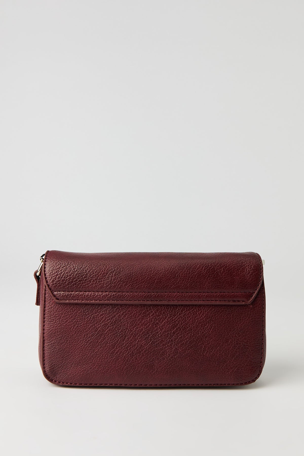 Alt View 3. Studded Strap Shoulder Bag - Burgundy
