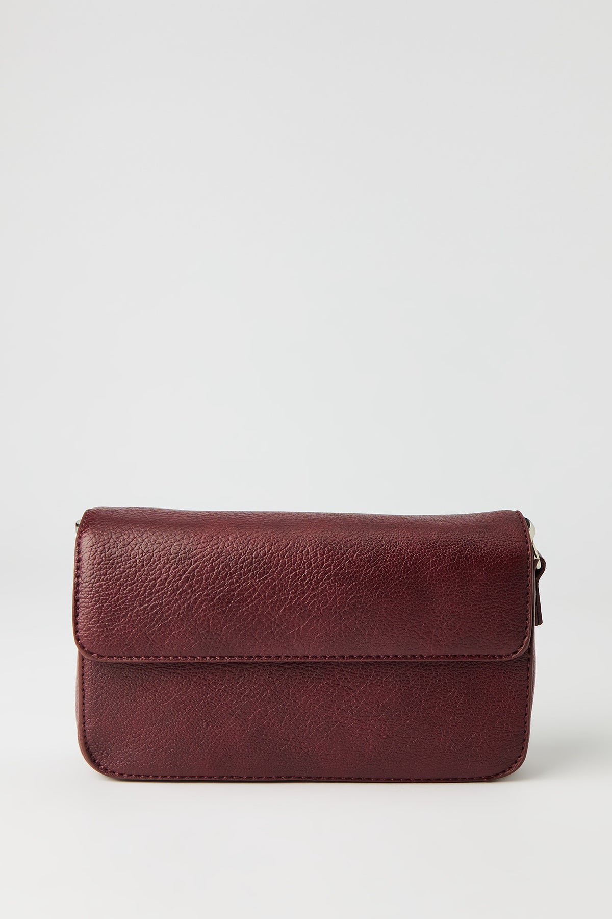 Alt View 2. Studded Strap Shoulder Bag - Burgundy