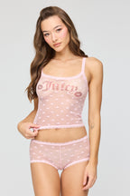 Juicy Couture Mesh Cami & Boy Short Set