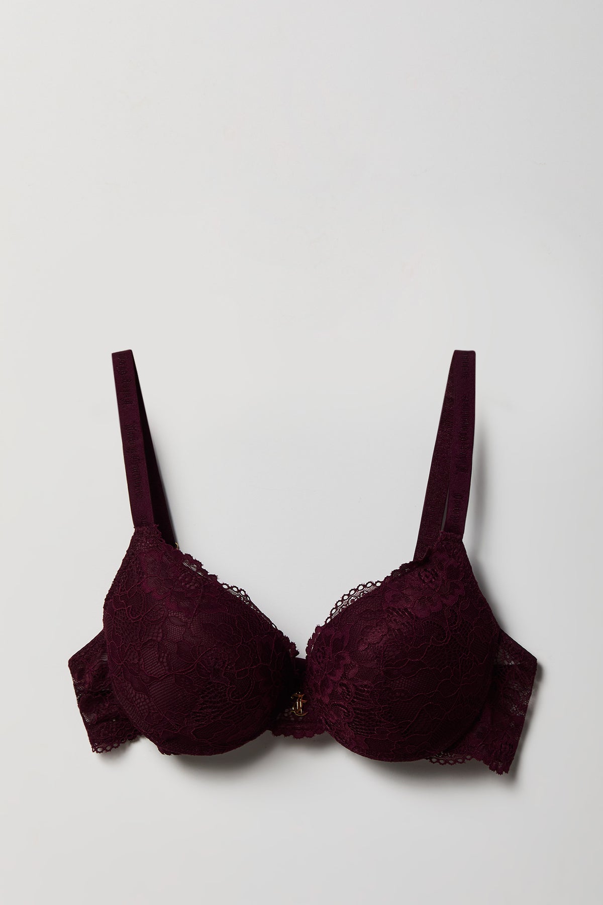 Alt View 6. Juicy Couture Lace Bra (3 Pack) - Burgundy