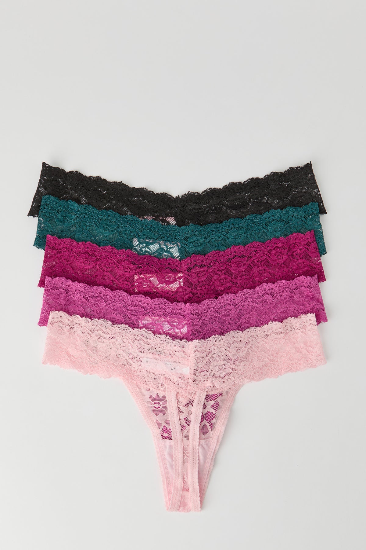 Alt View 2. Juicy Couture Lace Thong Panty Set - Purple