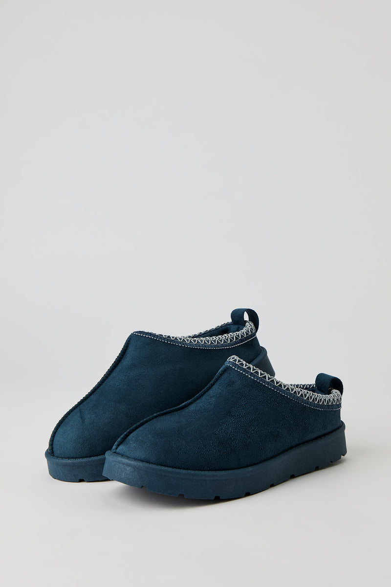 Faux Suede Embroidered Booties