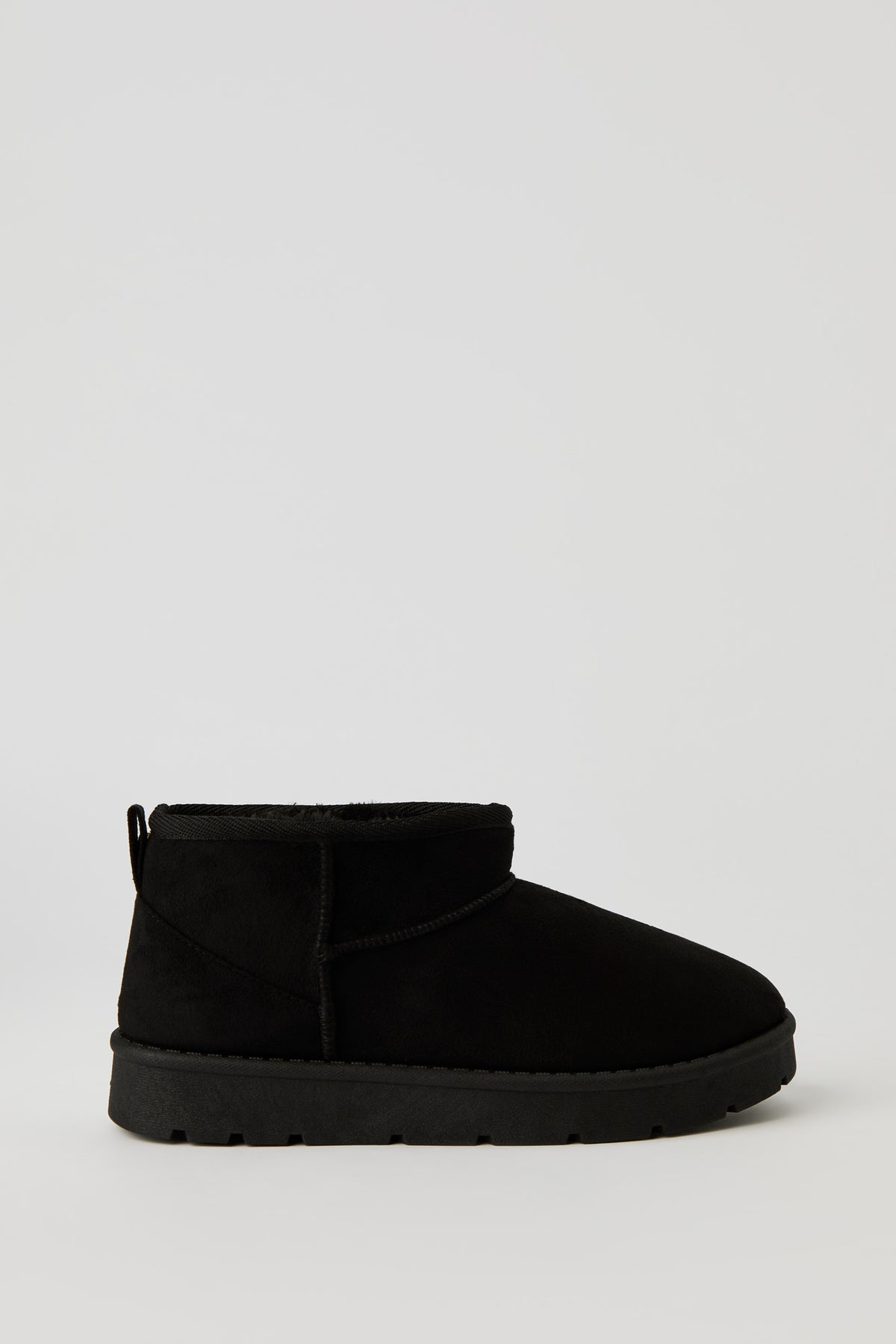 Alt View 3. Faux Suede Ankle Booties - Black