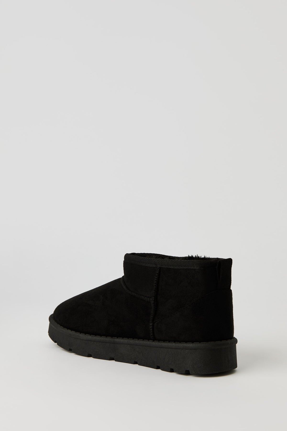 Alt View 5. Faux Suede Ankle Booties - Black