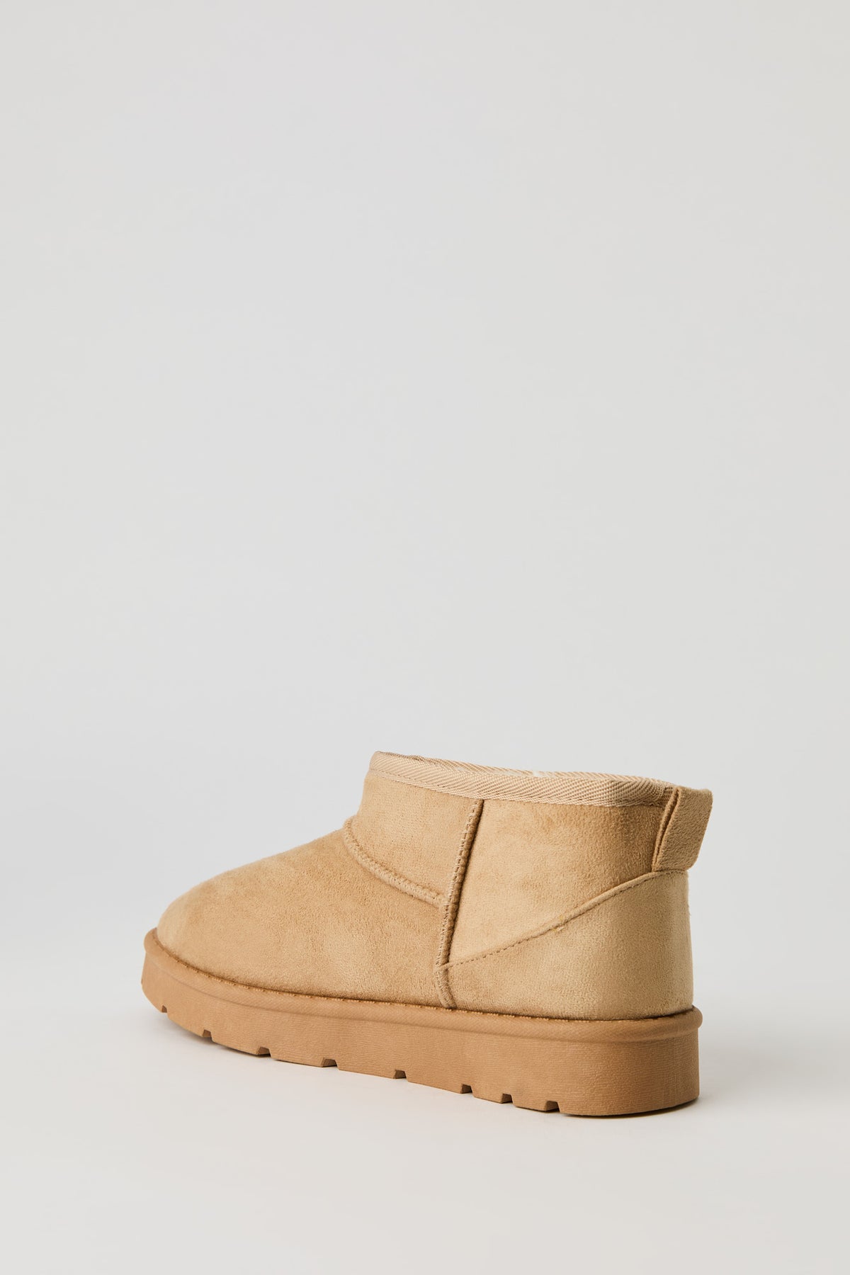 Alt View 3. Faux Suede Ankle Booties - Natural