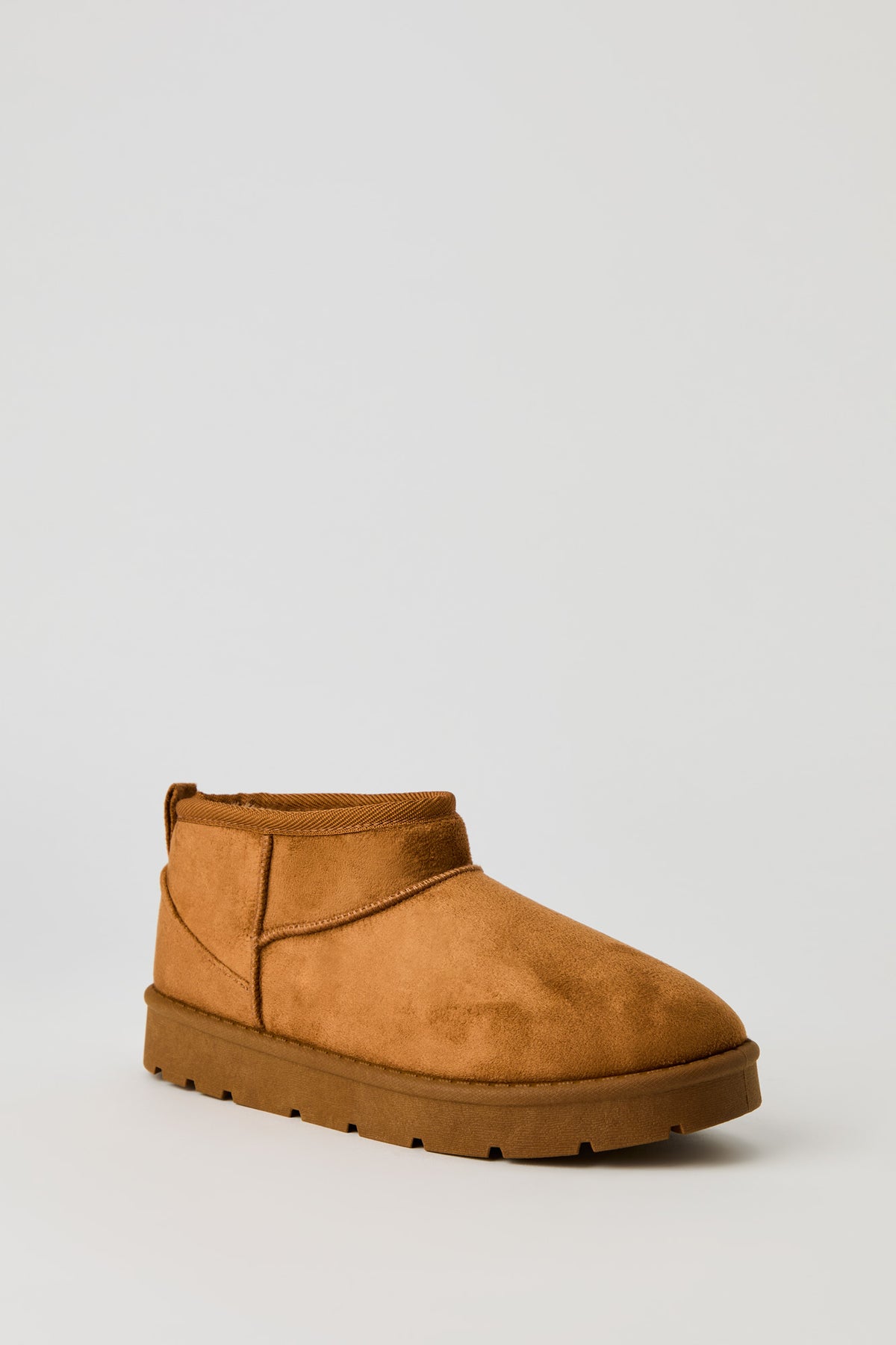 Alt View 2. Faux Suede Ankle Booties - Camel