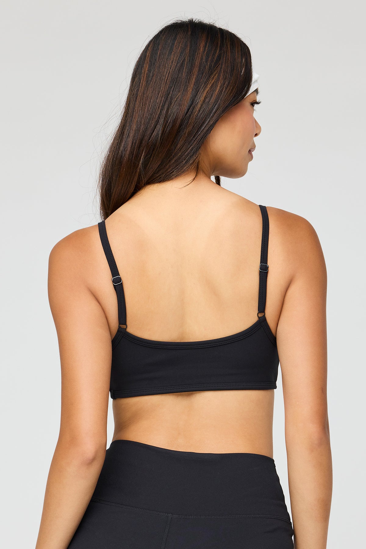 Alt View 2. Scoop Neck Bra - Black