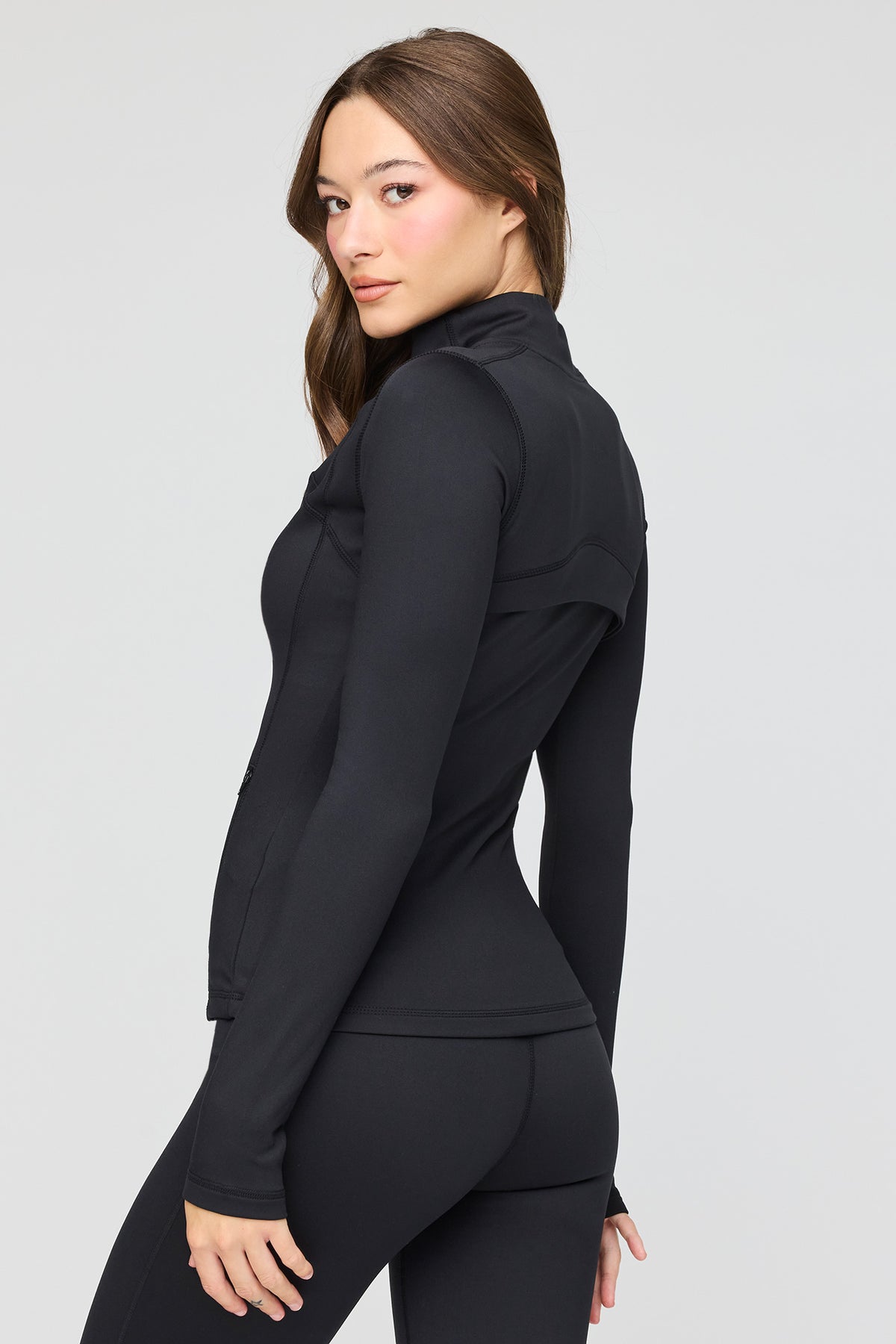 Vue alternative 2. Blouson doublé de molleton tech chaud avec fermeture à glissière