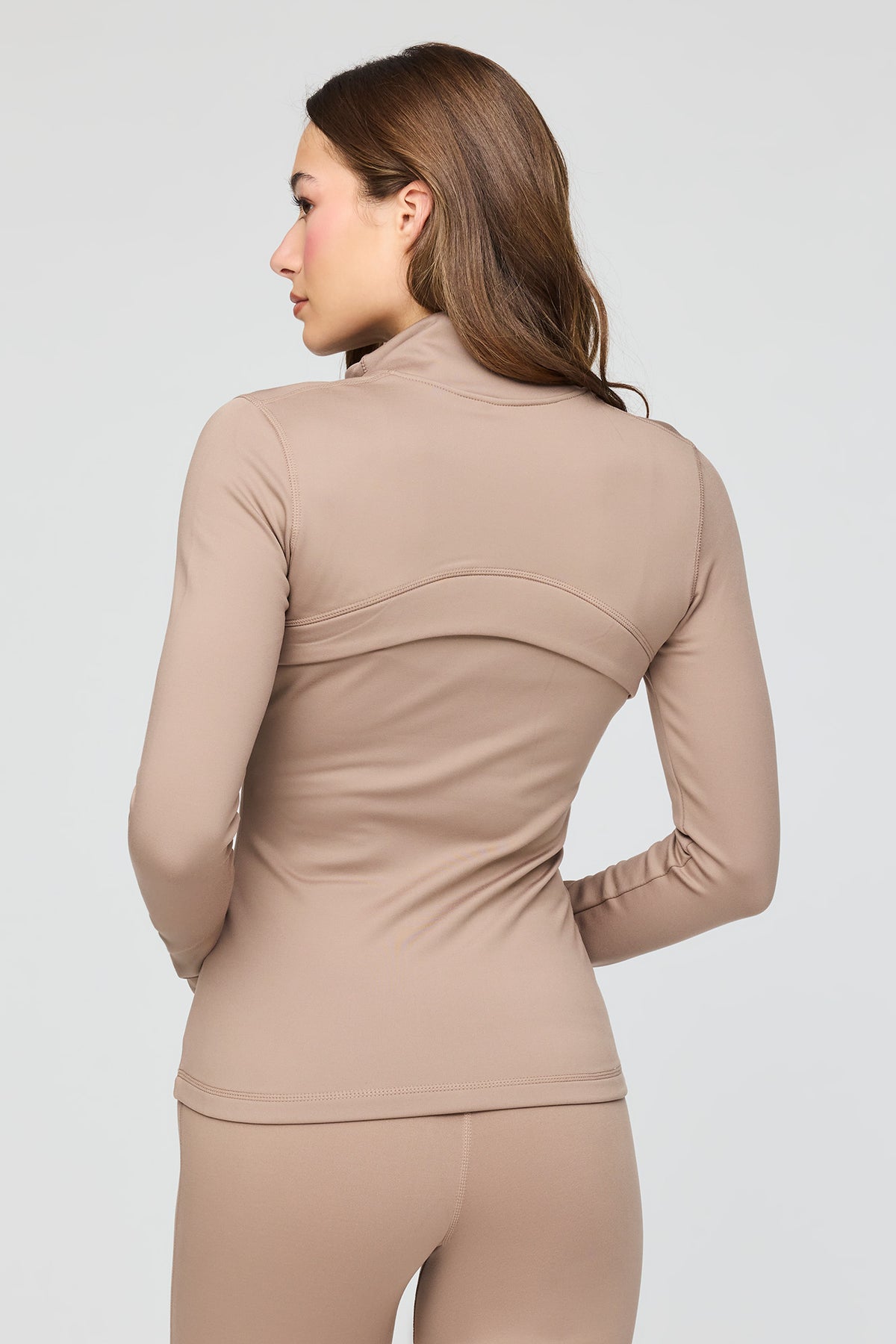 Vue alternative 2. Blouson doublé de molleton tech chaud avec fermeture à glissière