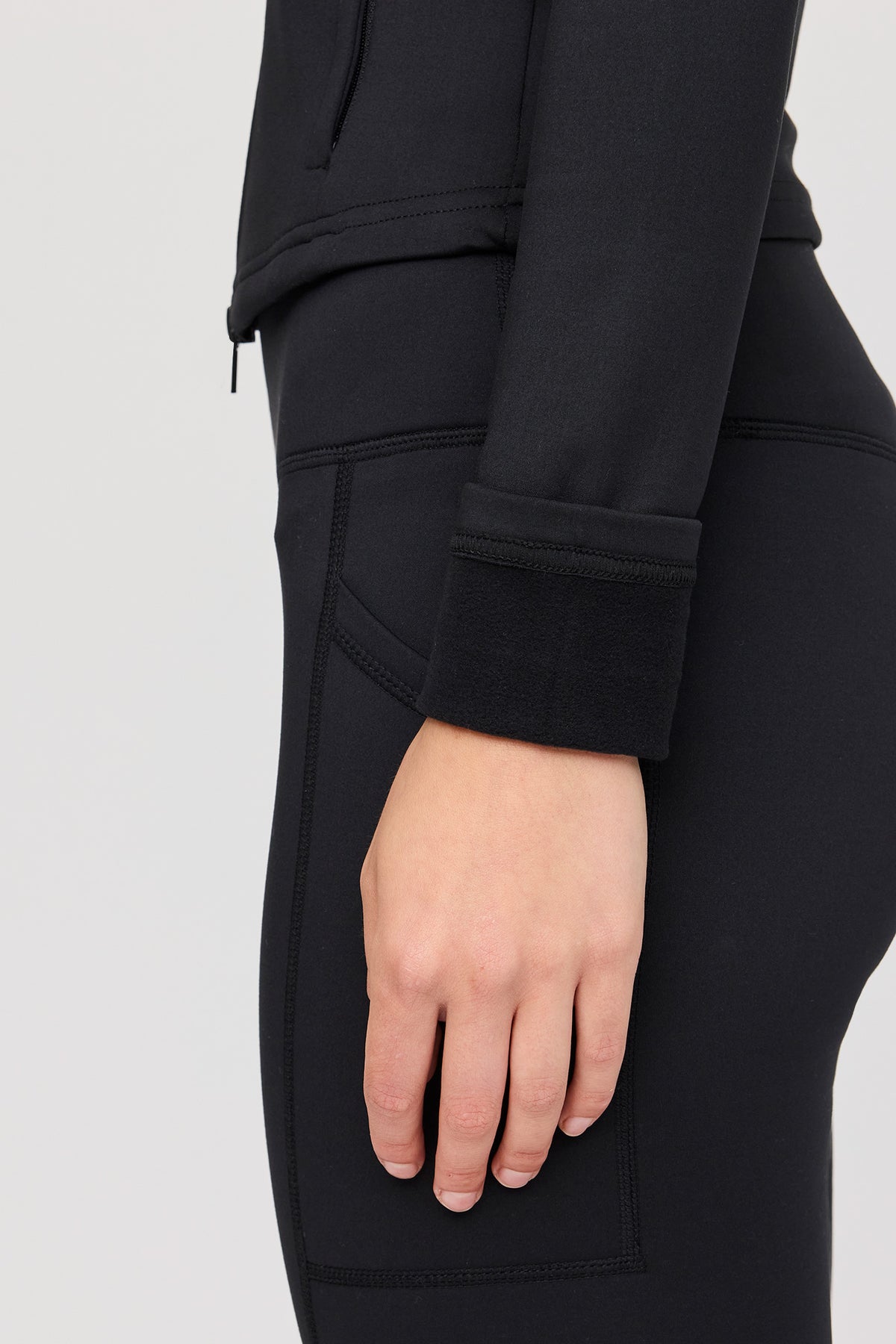 Vue alternative 4. Blouson U/A doublé de molleton tech avec fermeture à glissière