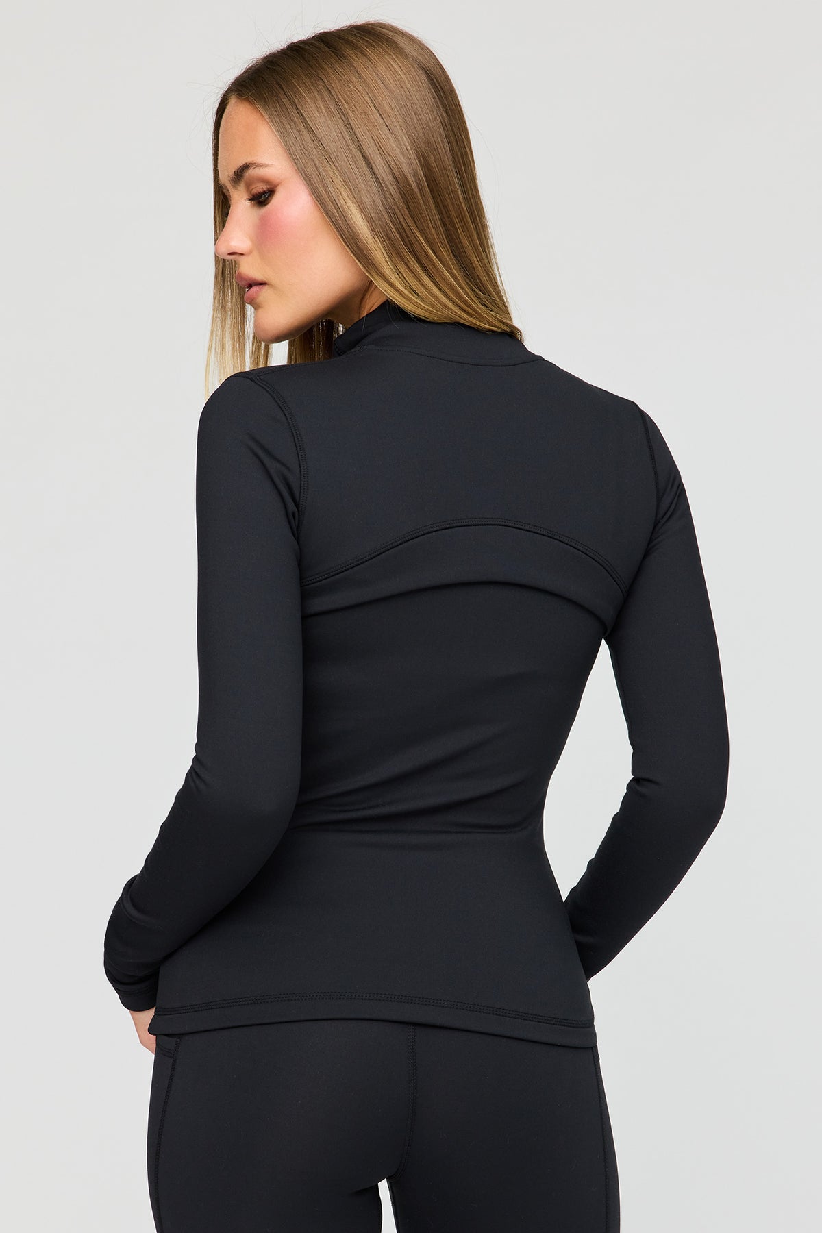 Alt View 2. U/A Fleece Lined Zip Jacket - Black