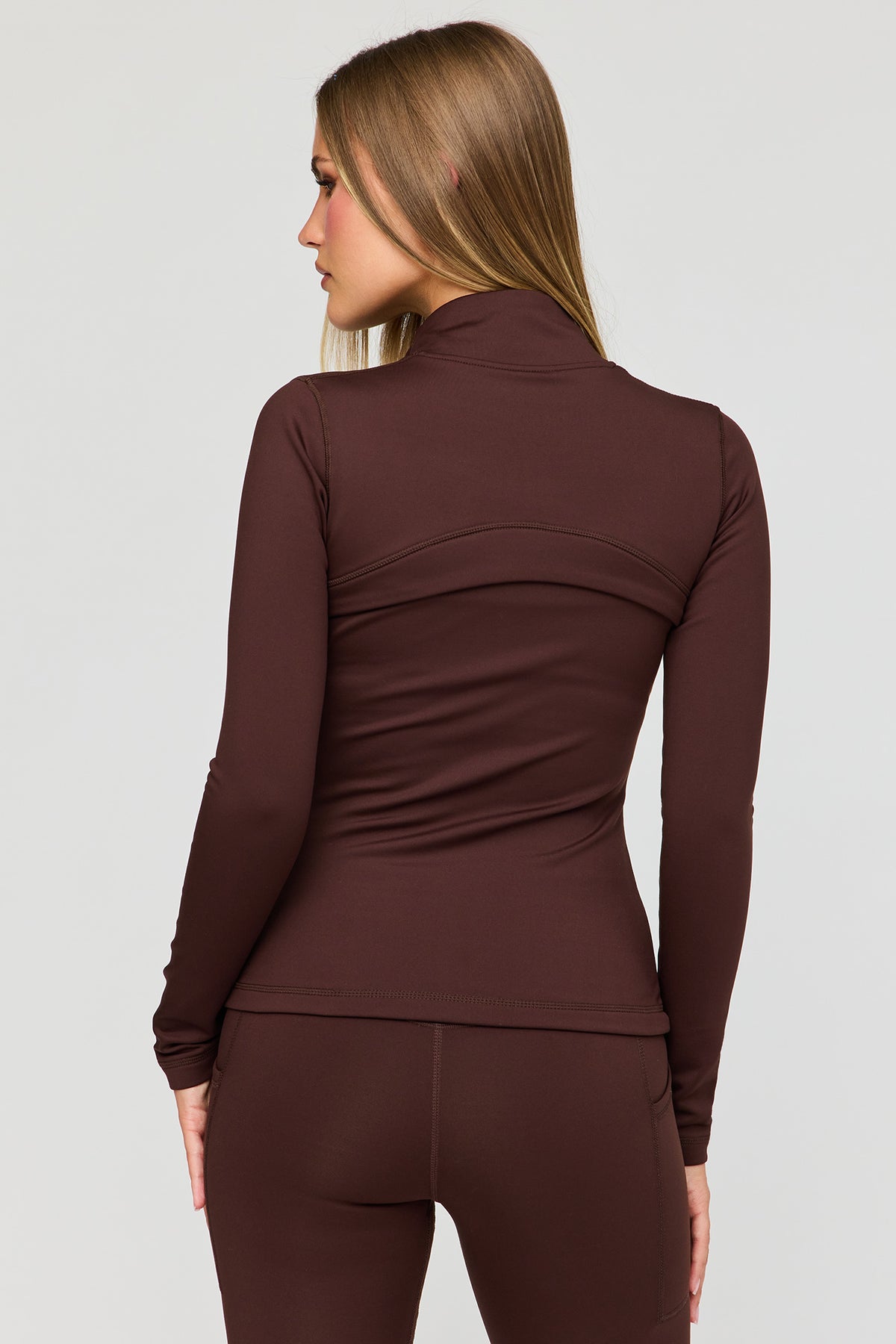 Alt View 2. U/A Fleece Lined Zip Jacket - Brown
