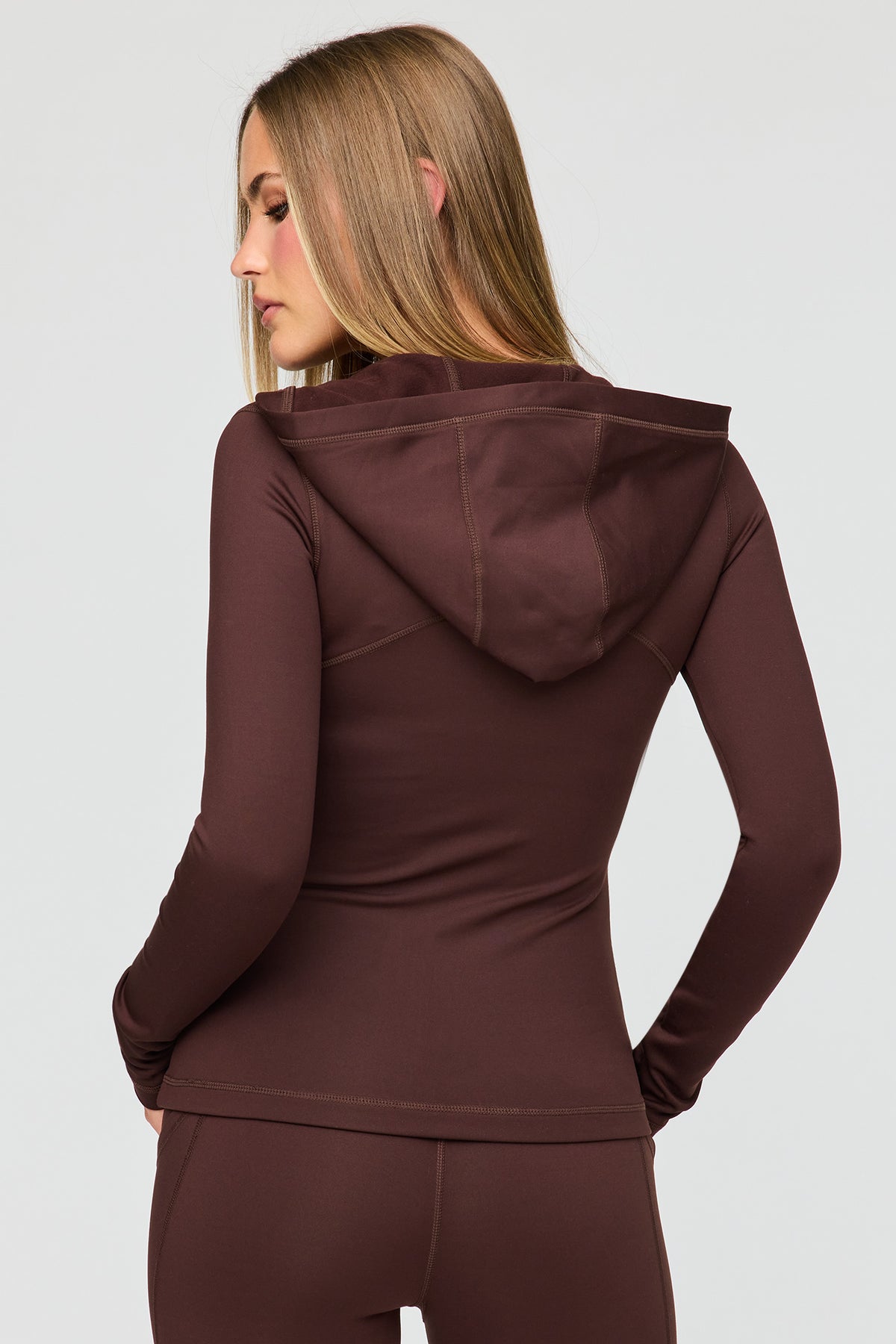 Alt View 2. U/A Fleece Lined Hooded Zip Jacket - Brown