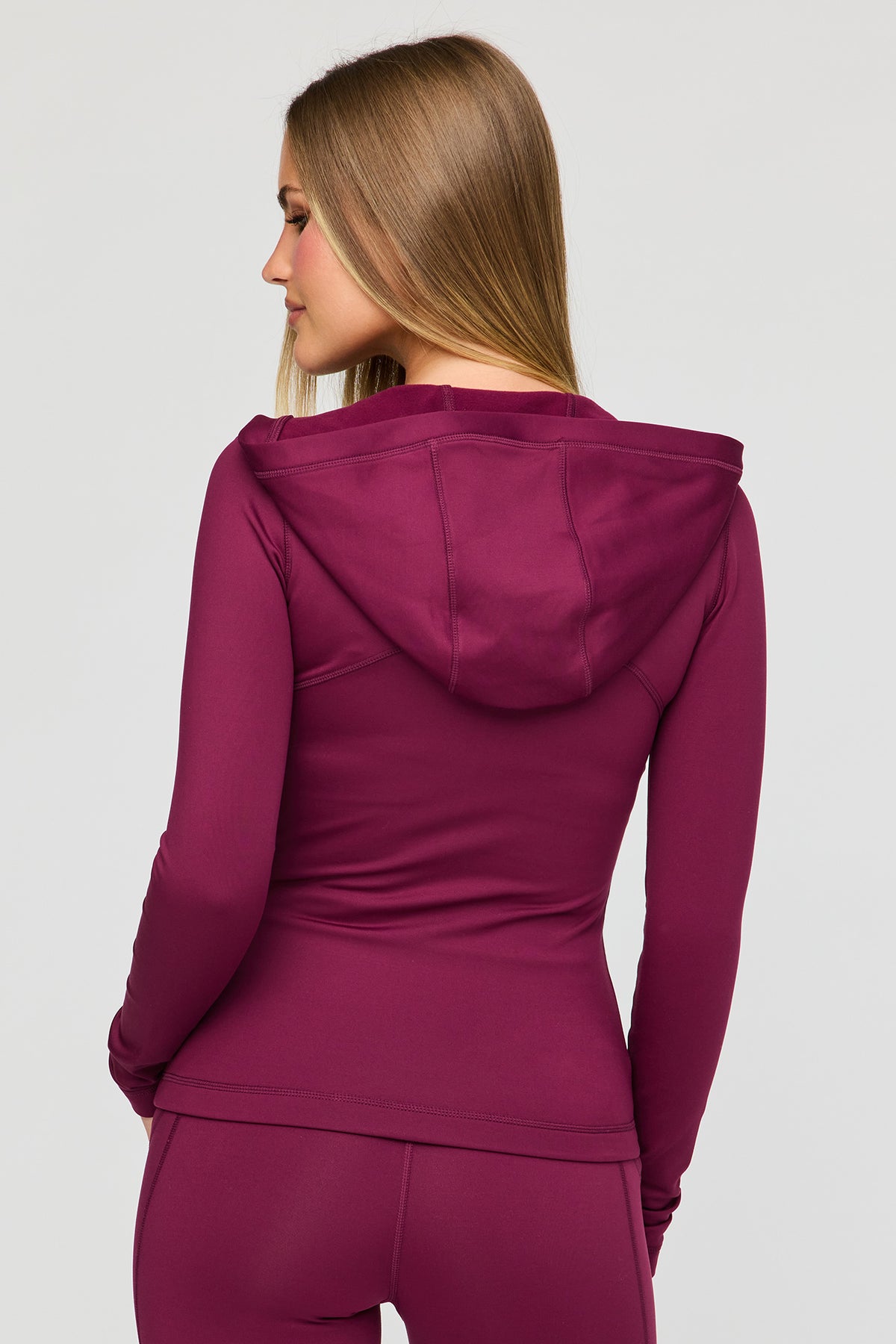 Alt View 2. U/A Fleece Lined Hooded Zip Jacket - Purple