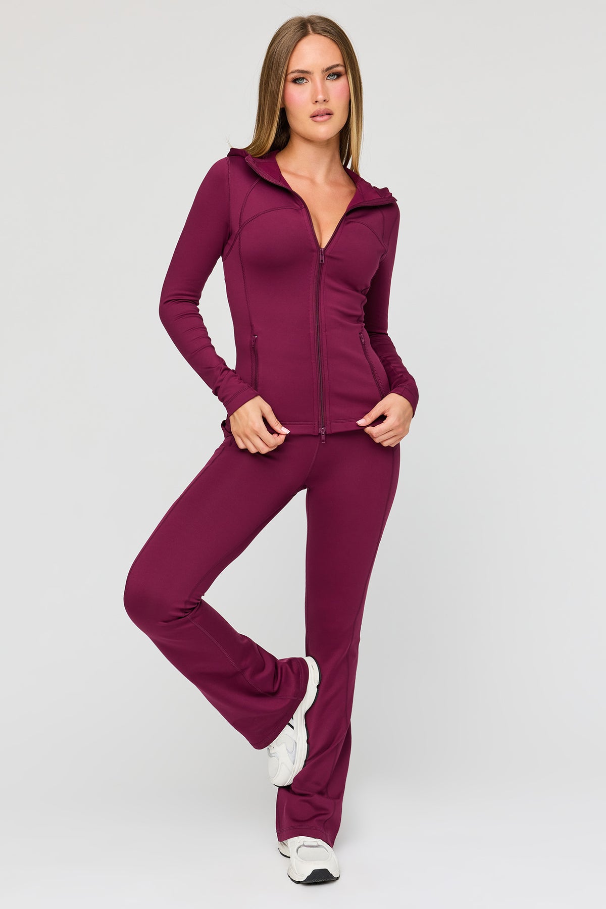 Alt View 3. U/A Fleece Lined Hooded Zip Jacket - Purple