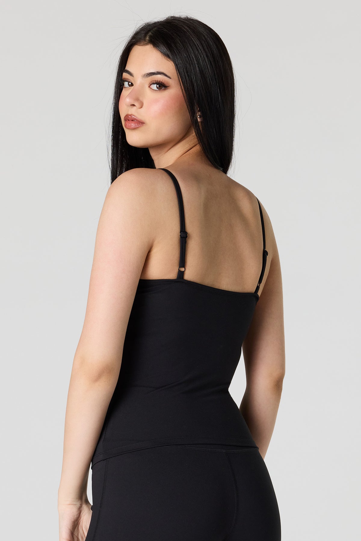 Alt View 2. U/A V-Neck Tank - Black