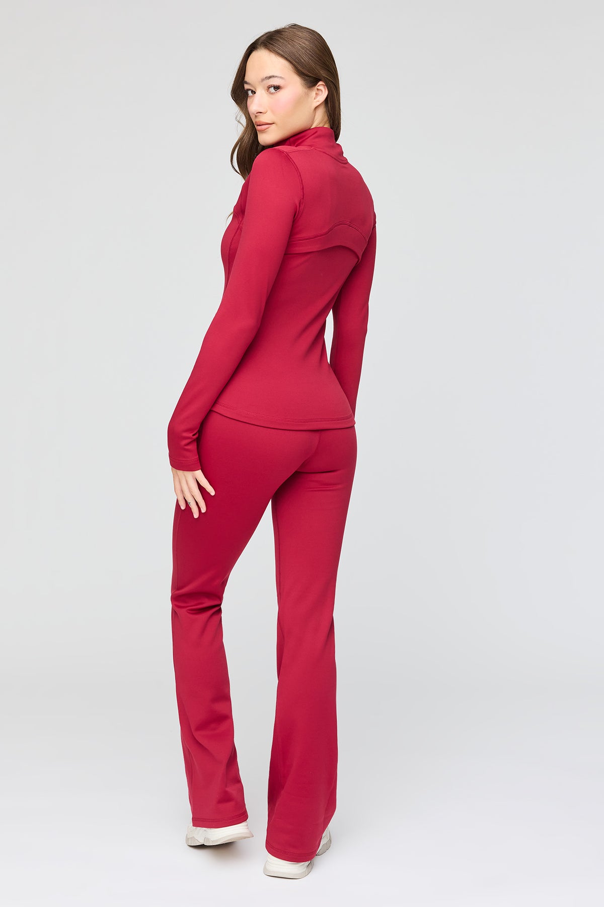 Vue alternative 3. Legging à jambe évasée doublé de molleton tech chaud 