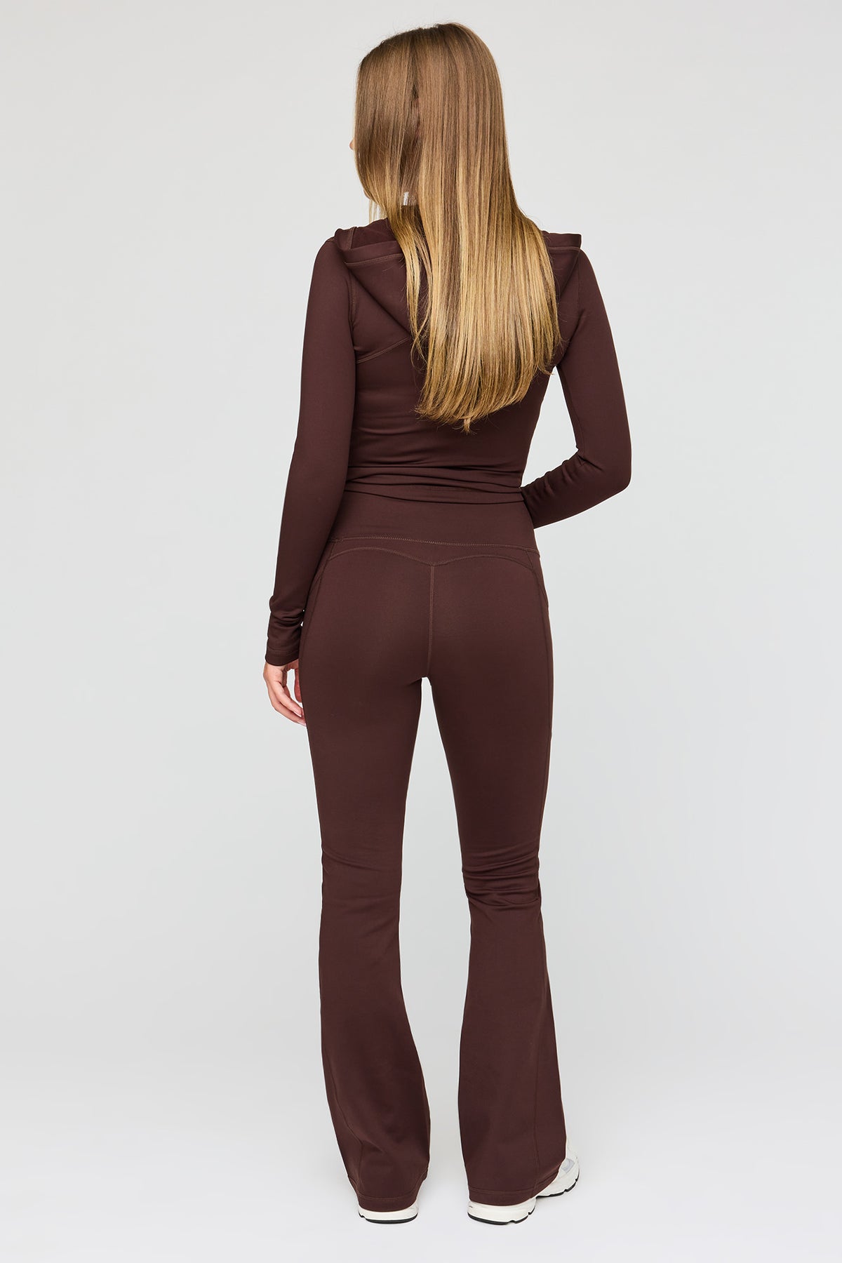 Alt View 3. U/A Fleece Lined Flare Legging - Brown