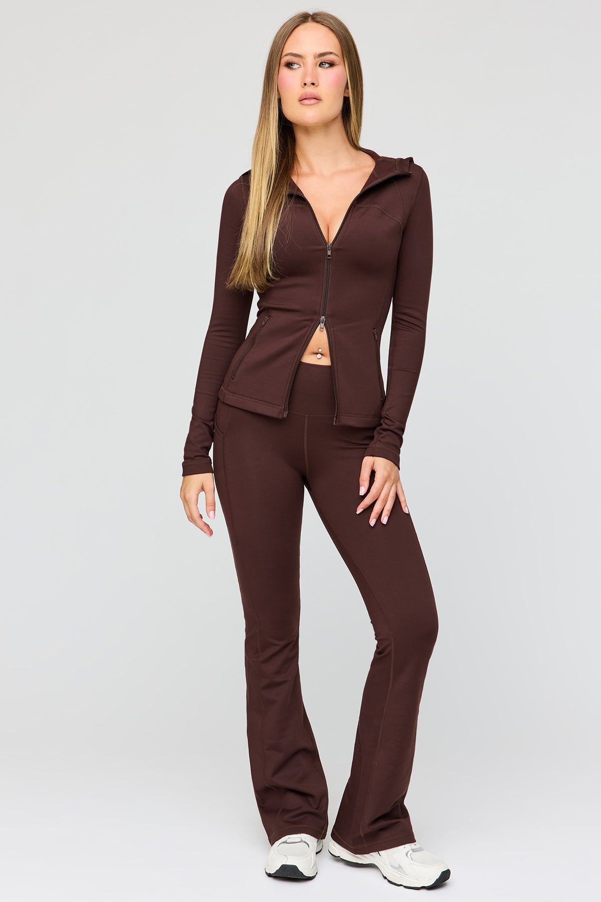 U/A Fleece Lined Flare Legging - Brown