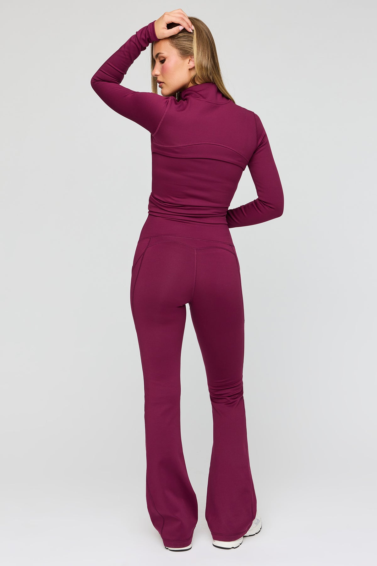 Vue alternative 3. Legging U/A doublé de molleton à jambe évasée