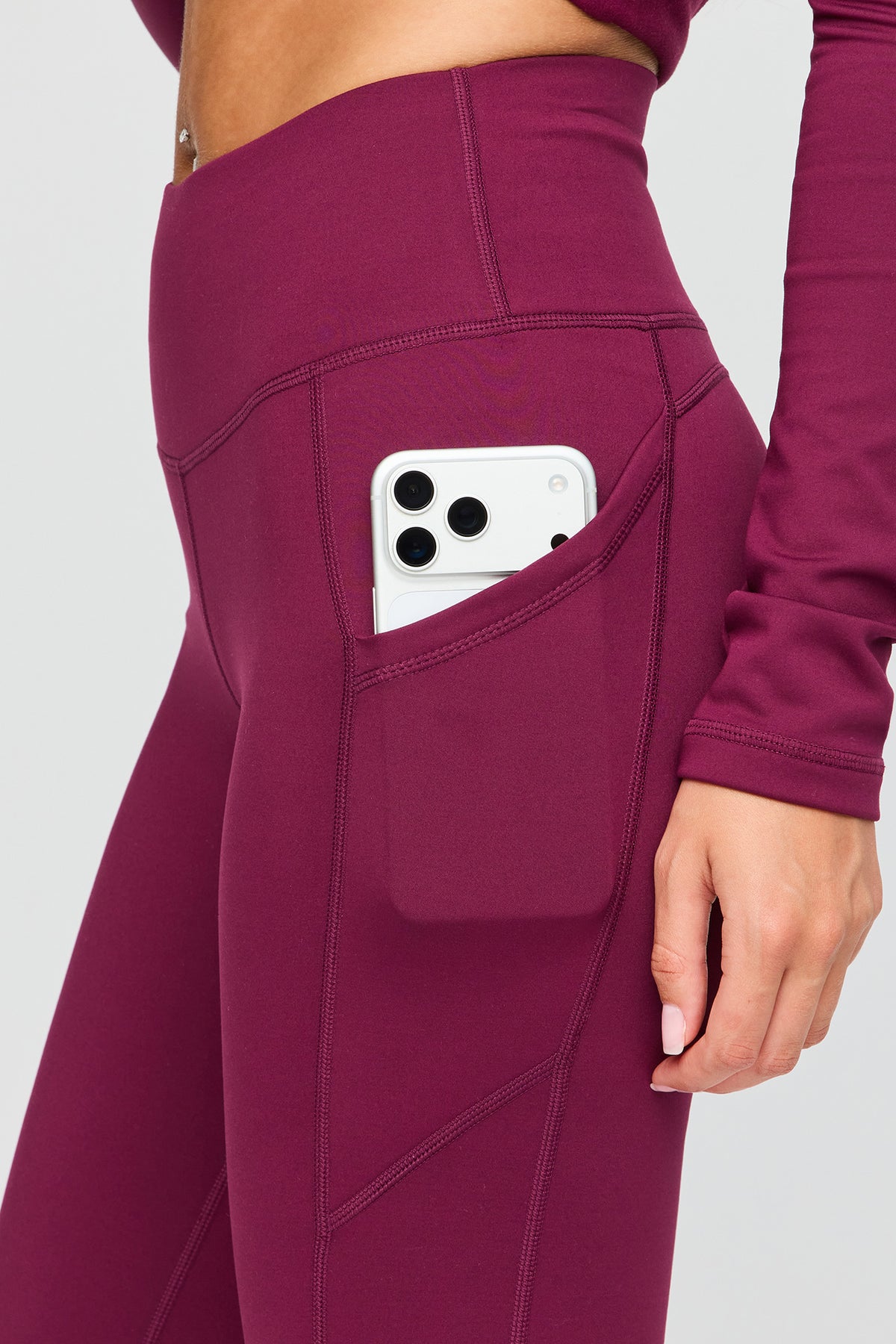 Vue alternative 4. Legging U/A doublé de molleton à jambe évasée