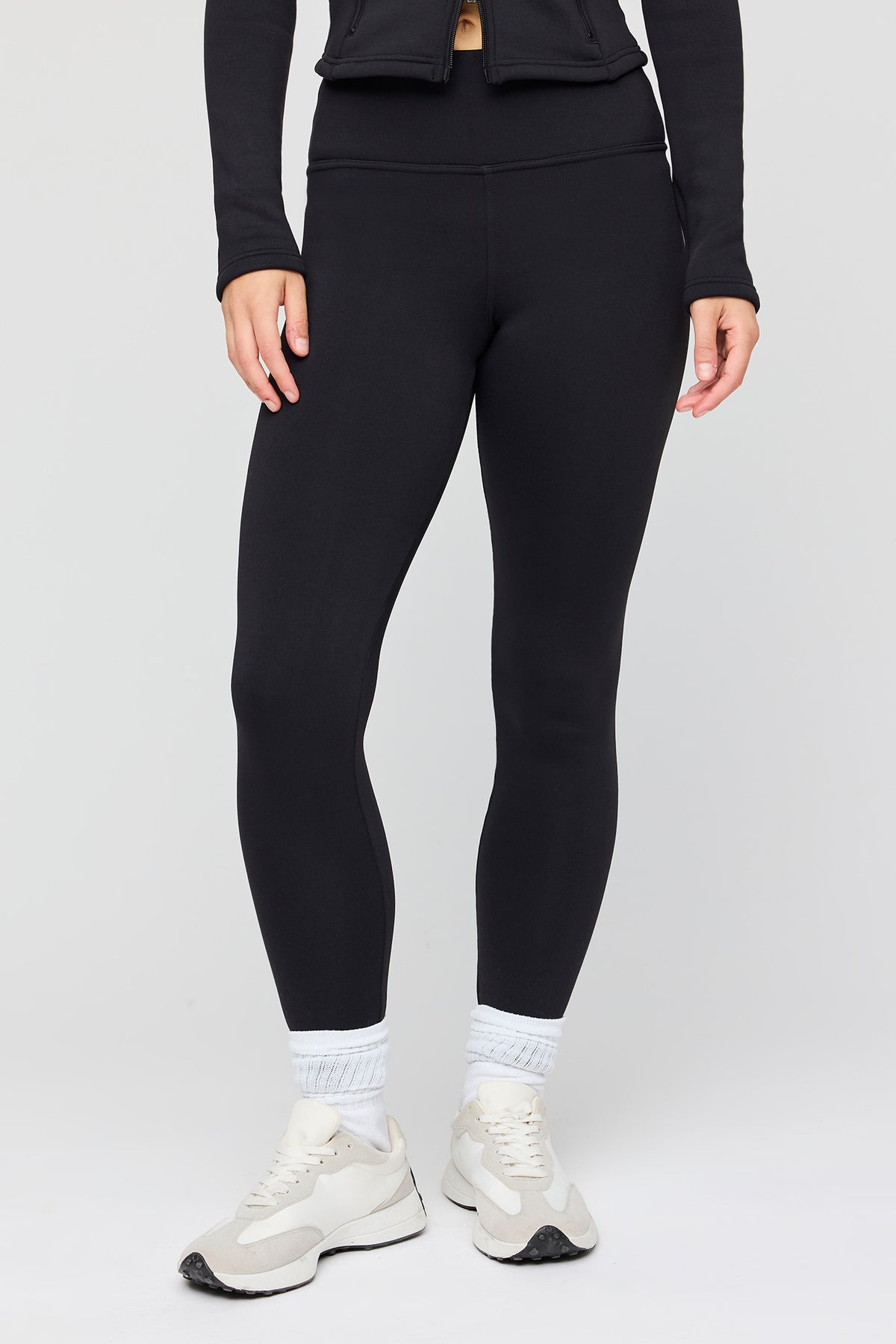 Alt View 2. Warmest Tech Faux Fur Lined Legging - Black
