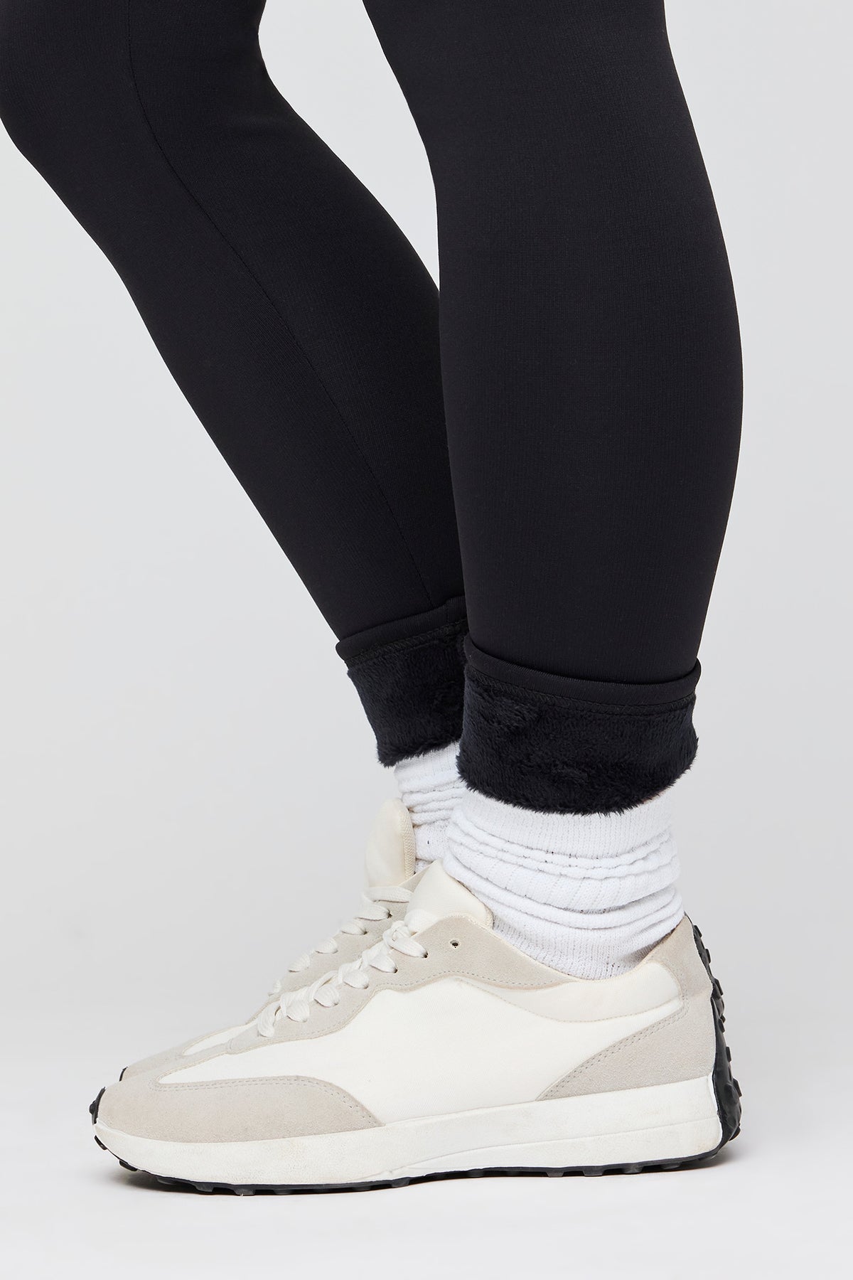 Alt View 4. Warmest Tech Faux Fur Lined Legging - Black