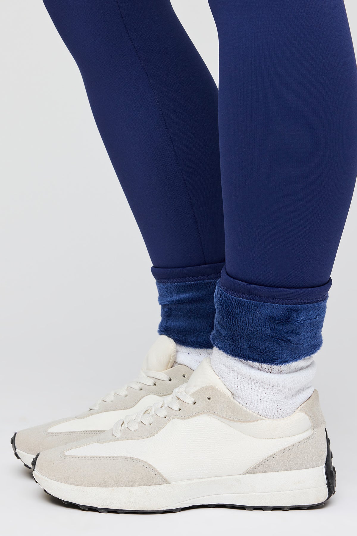 Alt View 4. Warmest Tech Faux Fur Lined Legging - Navy