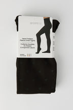 Heart Pattern Fleece Lined Tights