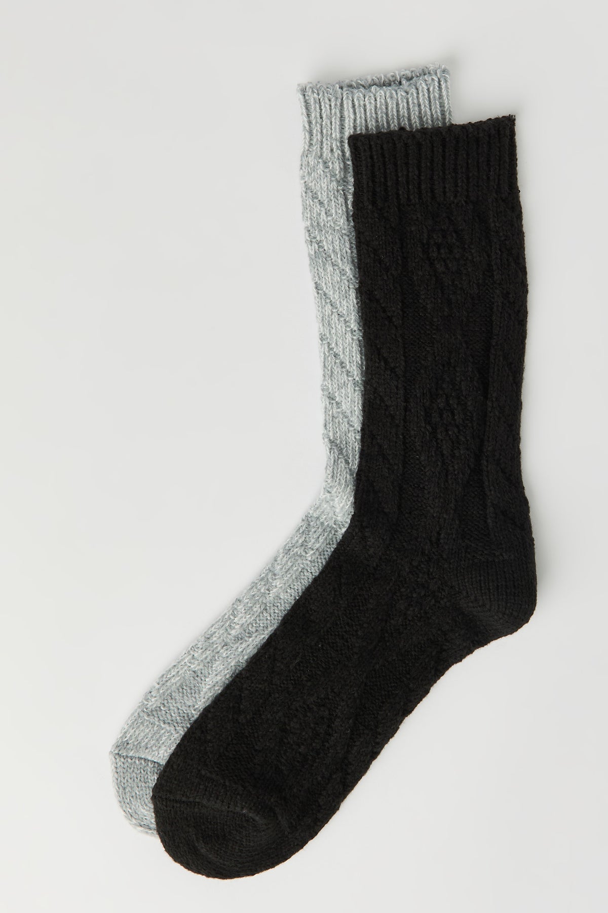 Chaussettes en tricot torsadé (2 paires)