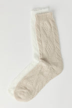 Chaussettes en tricot torsadé (2 paires)