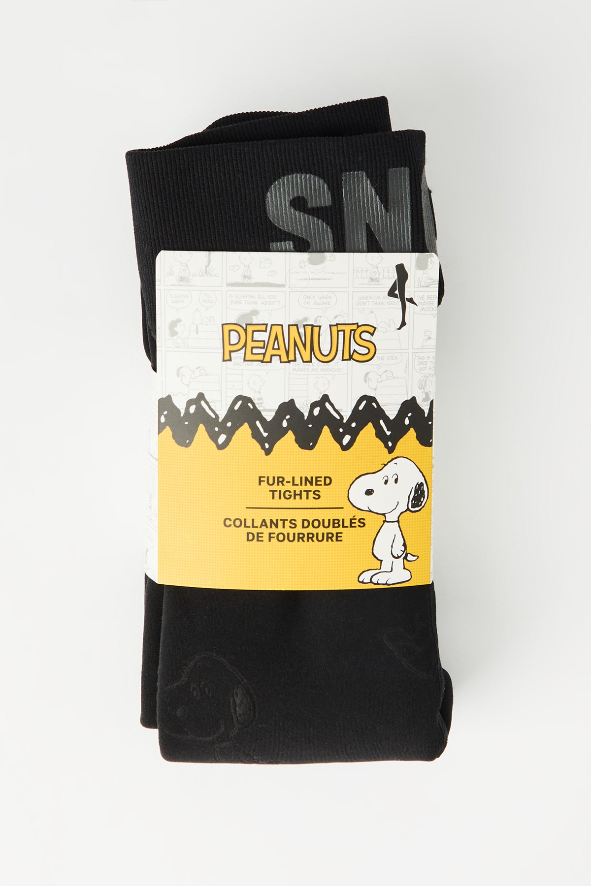 Collants doublés de similifourrure à imprimé Peanuts Snoopy 