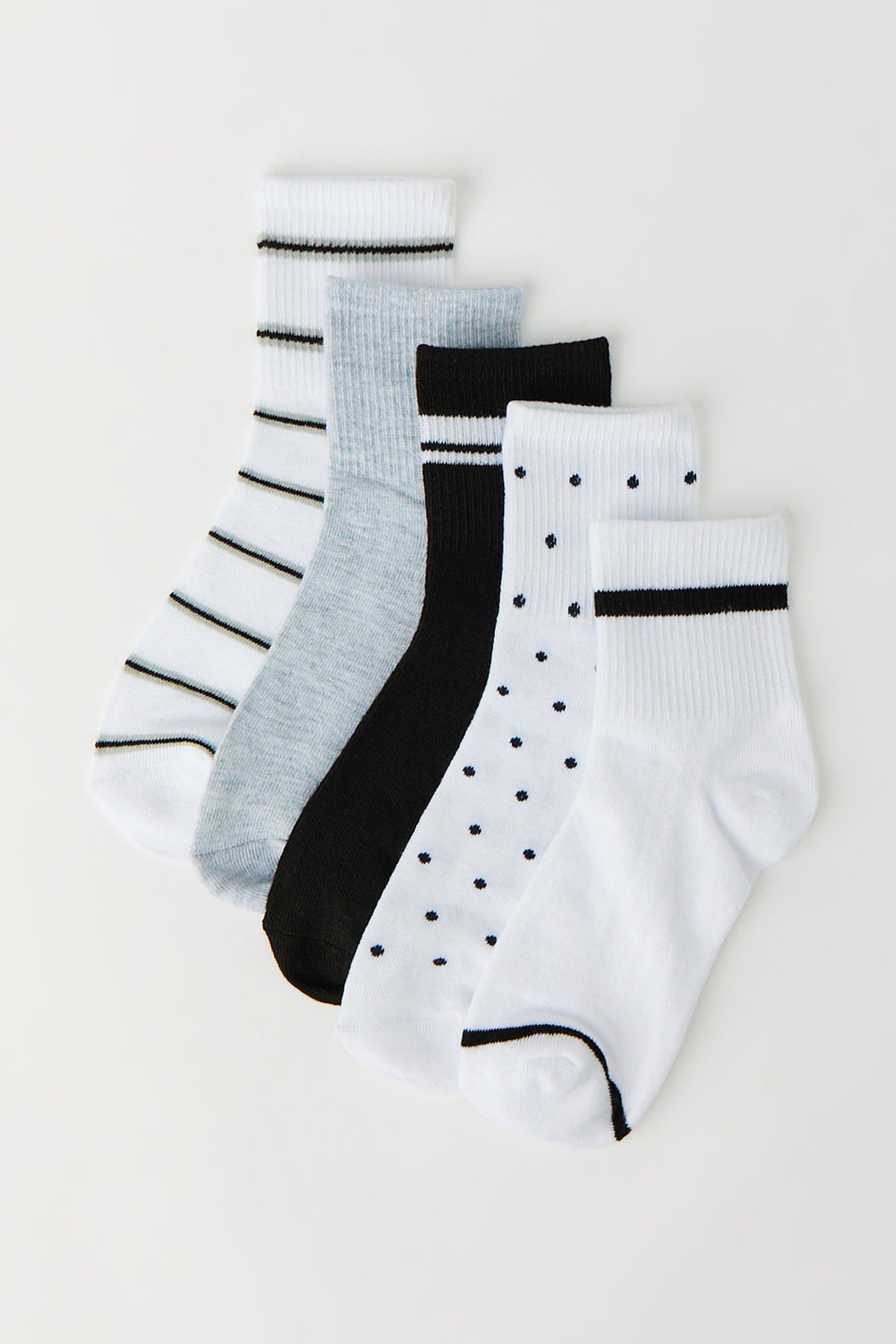 Quarter Socks (5 Pack) - Black