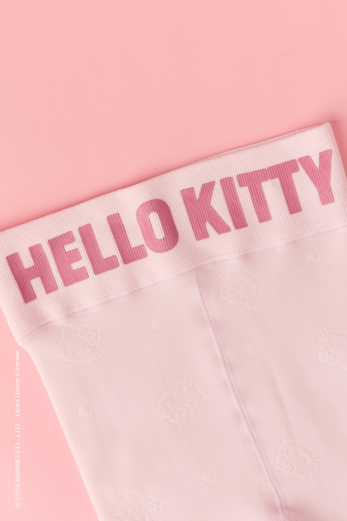 Alt View 2. Hello Kitty® Faux Fur Lined Tights - Pink