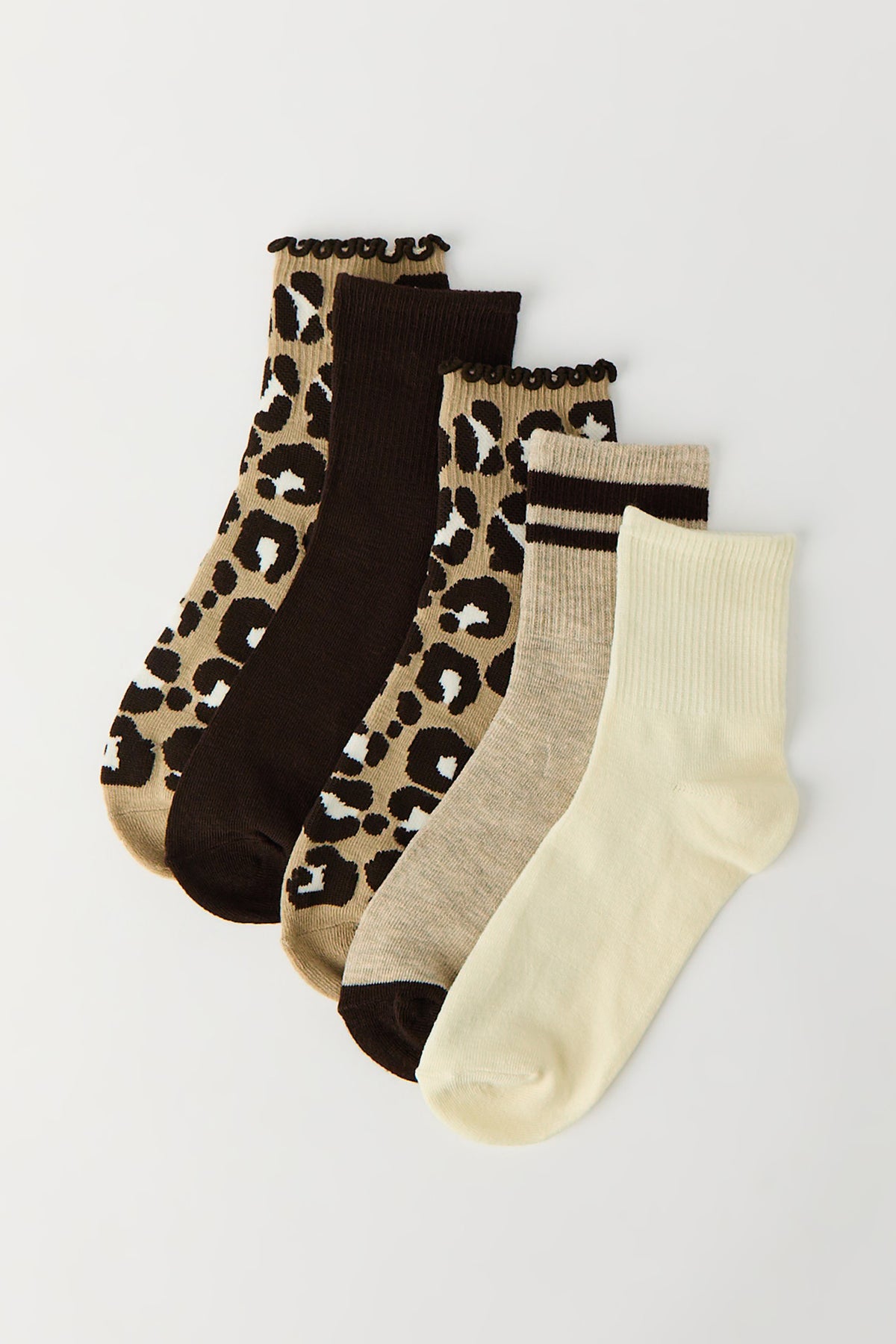 Chaussettes avec motif animalier (5 paires)