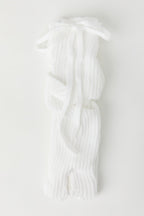 Ribbed Legwarmers With Bow