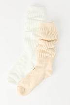 Ribbed Slouchy Socks (2 Pack)
